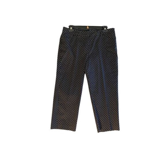 Larry Levine women’s black and white polkadot, Capri pants, size 8 - Picture 2 of 4